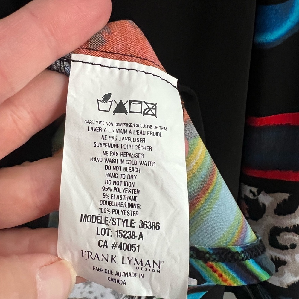 Frank Lyman Sleeveless Multi Colored Dress - Picture 11 of 12